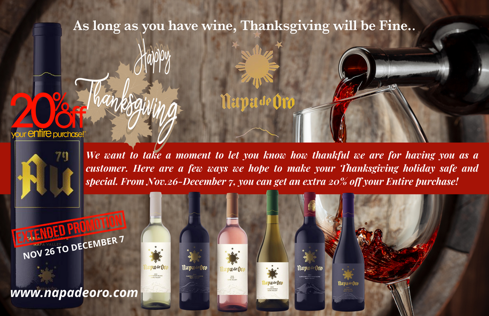 As long as you have wine, Thanksgiving will be fine.